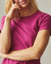 Women's Classic Cotton Crew Tee - Raspberry